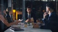 Getting briefed before the long haul. a diverse group of businesspeople sitting together and having a meeting in the Royalty Free Stock Photo