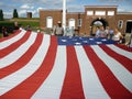 Getting Ready to Fold the Flag Royalty Free Stock Photo