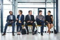 Getting to know your competition can work in your favour. Full length shot of a diverse group of businesspeople Royalty Free Stock Photo