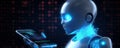 Getting Your Queries Answered Chatting with a Chatbot robot for Support. Generative AI