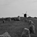 Gettlinge on Ãâland. Sweden. Ancient burial ground Royalty Free Stock Photo