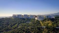 The Getty Center Los Angeles aerial view - Los Angeles Drone footage - LOS ANGELES, UNITED STATES - NOVEMBER 5, 2023