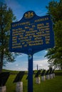 Gettysburg Address Historical Marker Sign Royalty Free Stock Photo