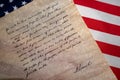 Gettysburg Address speech by U.S. President Abraham Lincoln Royalty Free Stock Photo