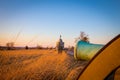 Sunset on a cannon at Gettysburg Royalty Free Stock Photo