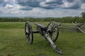 Parrott riffled cannon, 10 pounder Artillery piece made of cast iron, Model 1861. Gettysburg National Military Park Royalty Free Stock Photo