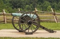Copper of cannon turned green on Gettysburg Battlefield, PA, USA Royalty Free Stock Photo