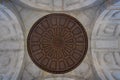 Gettysburg, PA, USA - June 30, 2013: Close up of sewer located in the sidewalk in downtown Gettysburg in the summer