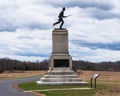 Gettysburg, PA, USA March 15, 2024 The 1st Minnesota Infantry Regiment monument in the Gettysburg National Military Park Royalty Free Stock Photo