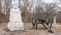 Gettysburg, Pennsylvania, USA February 8, 2023 The Independant Battery E of the Pennsylvania Veteran Volunteers monument