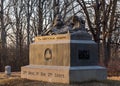 Gettysburg, Pennsylvania, USA February 8, 2023 The monument to the 116th Pennsylvania Volunteer Infantry Regiment