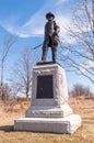 Gettysburg, Pennsylvania, USA March 13, 2021 Military monument dedicated to Union General Alexander Hays on the battlefield at Get Royalty Free Stock Photo