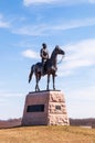 Gettysburg, Pennsylvania, USA March 13, 2021 A statue of Union General Gordon Meade upon his horse at Gettysburg National Military Royalty Free Stock Photo