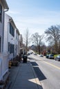 Gettysburg, Pennsylvania, USA March 12, 2024 A street scene in a residential neighborhood next to Gettysburg College Royalty Free Stock Photo