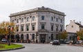 Gettysburg, Pennsylvania, USA November 3, 2021 The Adams County National Bank, ACNB building in Lincoln Square.