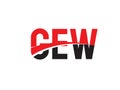 GEW Letter Initial Logo Design Vector Illustration Royalty Free Stock Photo