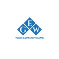 GEW letter logo design on BLACK background. GEW creative initials letter logo concept. GEW letter design.GEW letter logo design on Royalty Free Stock Photo
