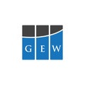 GEW letter logo design on WHITE background. GEW creative initials letter logo concept. GEW letter design Royalty Free Stock Photo