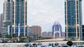 Gewan bridge in the entrance of pearl ,Qatar Royalty Free Stock Photo