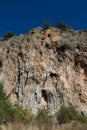 Geyikbayiri tufa rock climbing crag area, Turkey Royalty Free Stock Photo