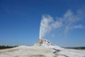 A geyser erupting at yellowstone park Royalty Free Stock Photo