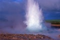 Geyser explosion Royalty Free Stock Photo