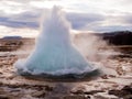 Geyser explosion in Iceland