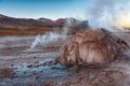 Geyser field El Tatio in Atacama region, Chile