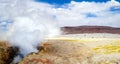 Geyser Field Sol De Manana, Bolivia, South America Royalty Free Stock Photo