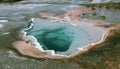 Geyser hot water pool Royalty Free Stock Photo