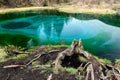 Geyser lake in Altai mountains