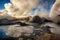 Geyser in natural reserveEduardo Avoroa, Bolivia Royalty Free Stock Photo