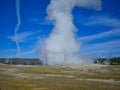 a geyser in the rocky mountains Royalty Free Stock Photo