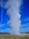 a geyser in the rocky mountains Royalty Free Stock Photo