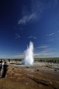 Geyser Strokkur, Iceland Royalty Free Stock Photo