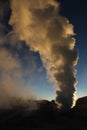 The geysers at Sol de la Manana Royalty Free Stock Photo