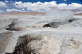 Geysers Sol Manana, Sur Lipez, South Bolivia Royalty Free Stock Photo