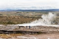 Geysir is a famous hot spring in the geothermal area of Haukadalur Valley in southwest Iceland.