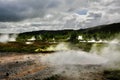 Geysir Hot Spring Area, Haukadalur Valley, South Iceland Royalty Free Stock Photo