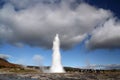 The geysir strokkur in Iceland.