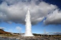 The geysir strokkur in Iceland.