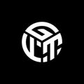 GFT letter logo design on black background. GFT creative initials letter logo concept. GFT letter design Royalty Free Stock Photo