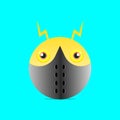 Ball Monster character vector illustration with unque Shape Royalty Free Stock Photo