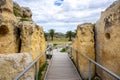 Ggantija, Gozo Island, Malta - April 15th 2023: ÃÂ gantija is a megalithic temple complex from the Neolithic era on the island