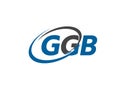 GGB logo, design, vector illustration Royalty Free Stock Photo