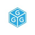 GGG letter logo design on black background. GGG creative initials letter logo concept. GGG letter design