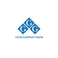 GGG letter logo design on WHITE background. GGG creative initials letter logo concept. GGG letter design