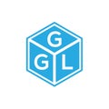 GGL letter logo design on black background. GGL creative initials letter logo concept. GGL letter design Royalty Free Stock Photo