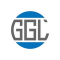 GGL letter logo design on white background. GGL creative initials circle logo concept. GGL letter design Royalty Free Stock Photo