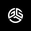 GGL letter logo design on white background. GGL creative initials letter logo concept. GGL letter design Royalty Free Stock Photo